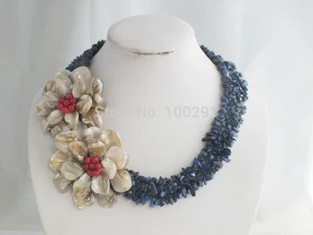 

2019 # Fashion Newest design, wired handmade flower necklace for women
