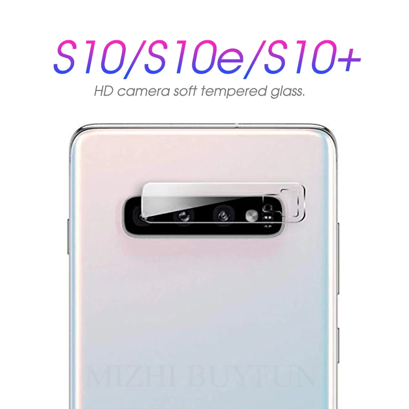 Camera Lens Safety Glass For Samsung Galaxy S10 S9 Plus S10 e Note 9 Soft Protective Glass on the ga