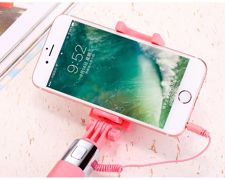 Универсальная селфи Палка с зеркалом заднего вида для Android монопод Проводная