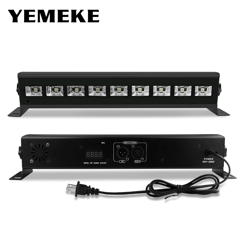 Светодиодный сценический Свет Голосовое управление Музыка вспышка огни DMX512 УФ