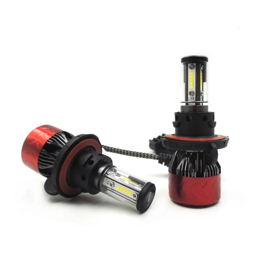 Большая Акция! H13 9008 9004 9007 пара Y8 Turbo Cree CSP чип светодиодный комплект фар 180 Вт