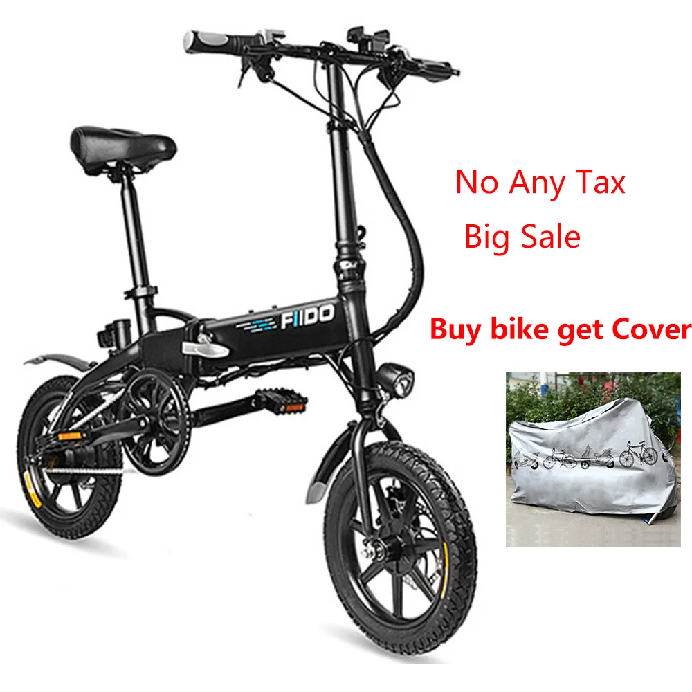 

Fast Delivery FIIDO D2 Electric Bicycle Smart Folding Electric Bike Moped Cycling Bicycle 7.8Ah Battery With Double Disc Brakes