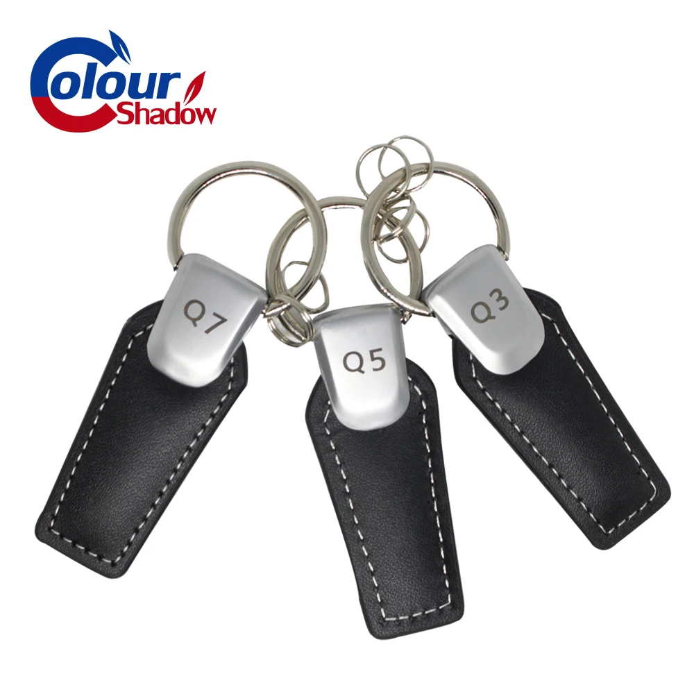 

Leather Keychain Keyring Key Chain Ring Key Holder for Audi A3 A4 A5 A6 A7 A8 B6 S3 S4 S5 RS Q3 Q5 Q7 Chaveiro Car Styling