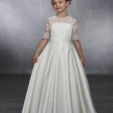 Классическое платье с цветочным узором для девочек с кружевным верхом и пуговицами, с короткими рукавами, на заказ, для принцессы, для девочек, пышные платья по низкой цене, изготовленные на заказ