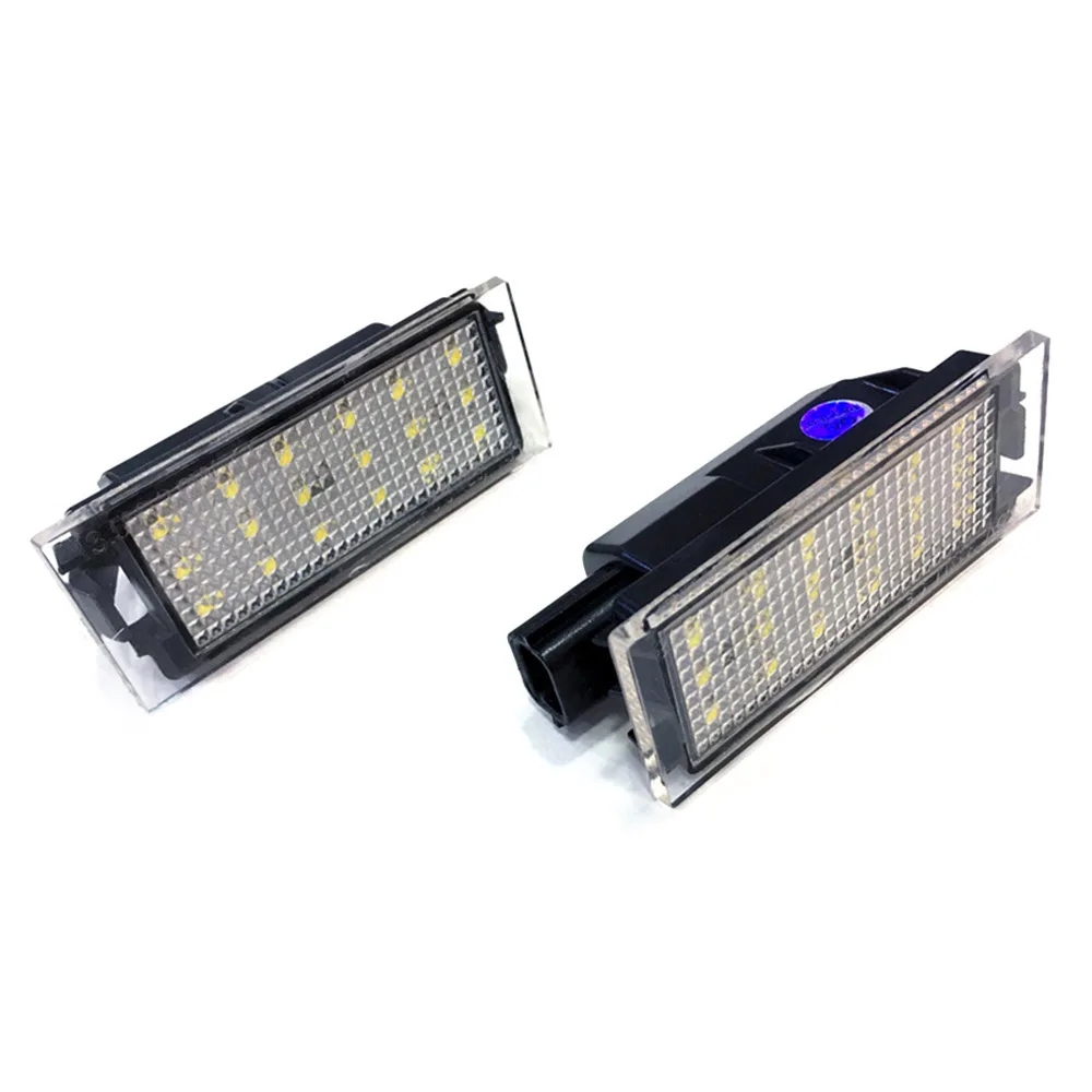 

2pcs Car LED License Plate Light SMD 3528 for Renault Megane 2 Clio Laguna 2 Megane 3 Twingo Master Velsatis