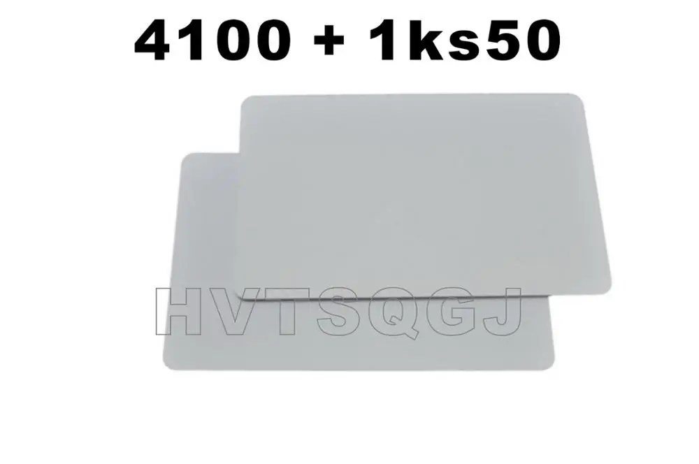 

100pcs Dual Frequency RFID Card 13.56MHz + 125KHz Proximity Smart Card NFC Card 0.8mm Thin For Access Control System