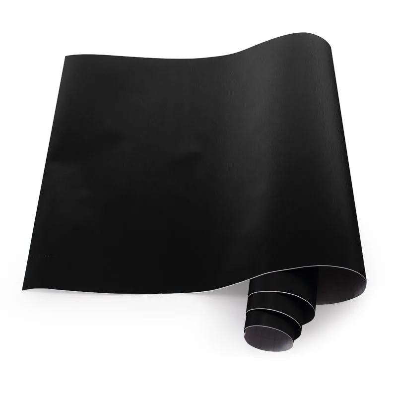 

50cm Black Metallic Brushed Aluminum Vinyl Metal Vinyl Car Wrap Film Sticker Styling Auto Foil Decoration Car sticker Wrapping