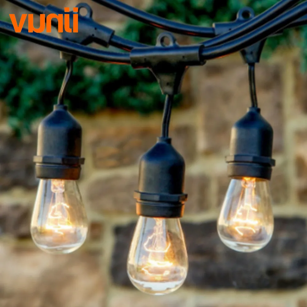 Vde 10m E27 S14 Led Bulbs Waterproof String Light Ul Listd Ip65 Vde 10m E27 S14 Led Bulbs Waterproof