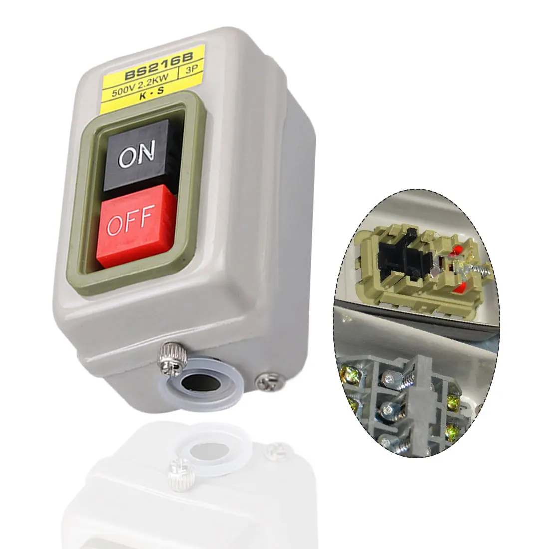 

New Three Phases Power Control Start Switch AC 380V 15A 2.2KW TBSN-315