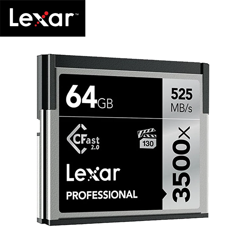 Оригинальная карта памяти Lexar CFast2.0 128G 3500X до 525 м/с 64G 256G для профессиональной камеры sony camera карта памяти