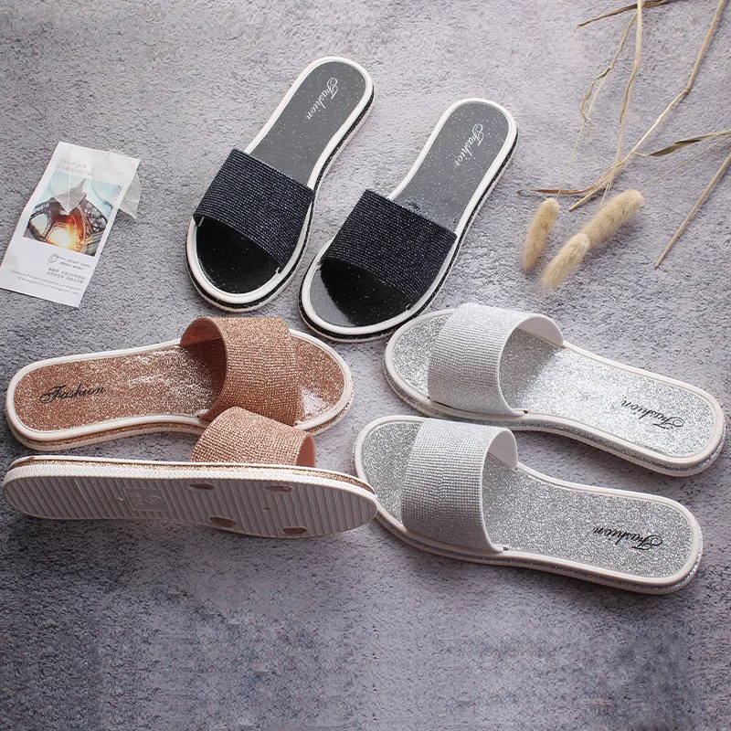 

EABXZ flip flops women New slippers female summer flat-soles one word flip flop wear fashionable comfortable beach tide slipper