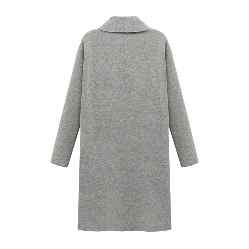 Autumn Winter Plus size XL-5XL Women Sweaters Knitwear Solid Long Sleeve Cardigans Knitted Sweater Open stitch Coat (17)