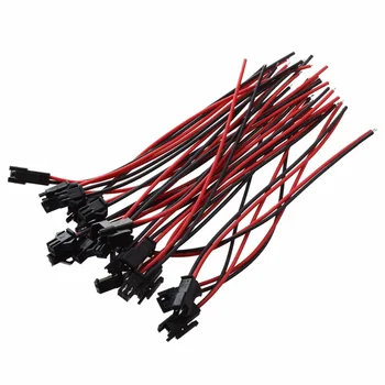

Promotion! 10Pairs 15cm Long JST SM 2Pins Plug Male to Female Wire Connector