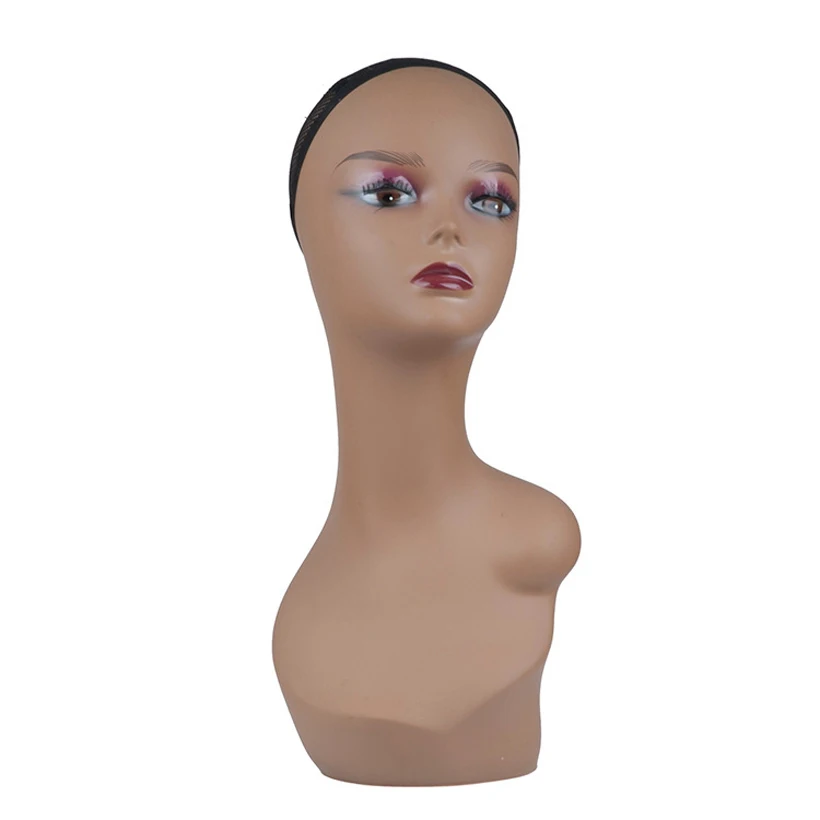 

New free shipping Female Mannequin Head Wigs Hats Cap Headphone Display maniqui Model For Hair Jewellery Display Stand PQ6