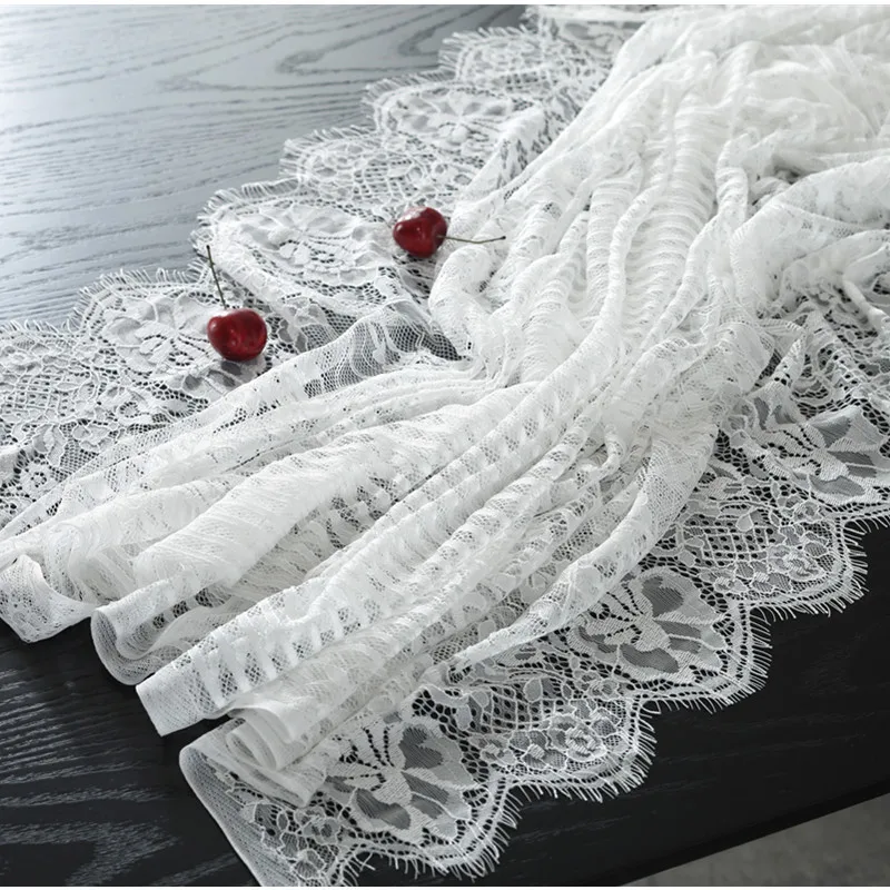 

Romantic Lace Tablecloth for Wedding Rectangle Embroidery Floral Table Cover Home Party Banquet Tables Decor Customizable