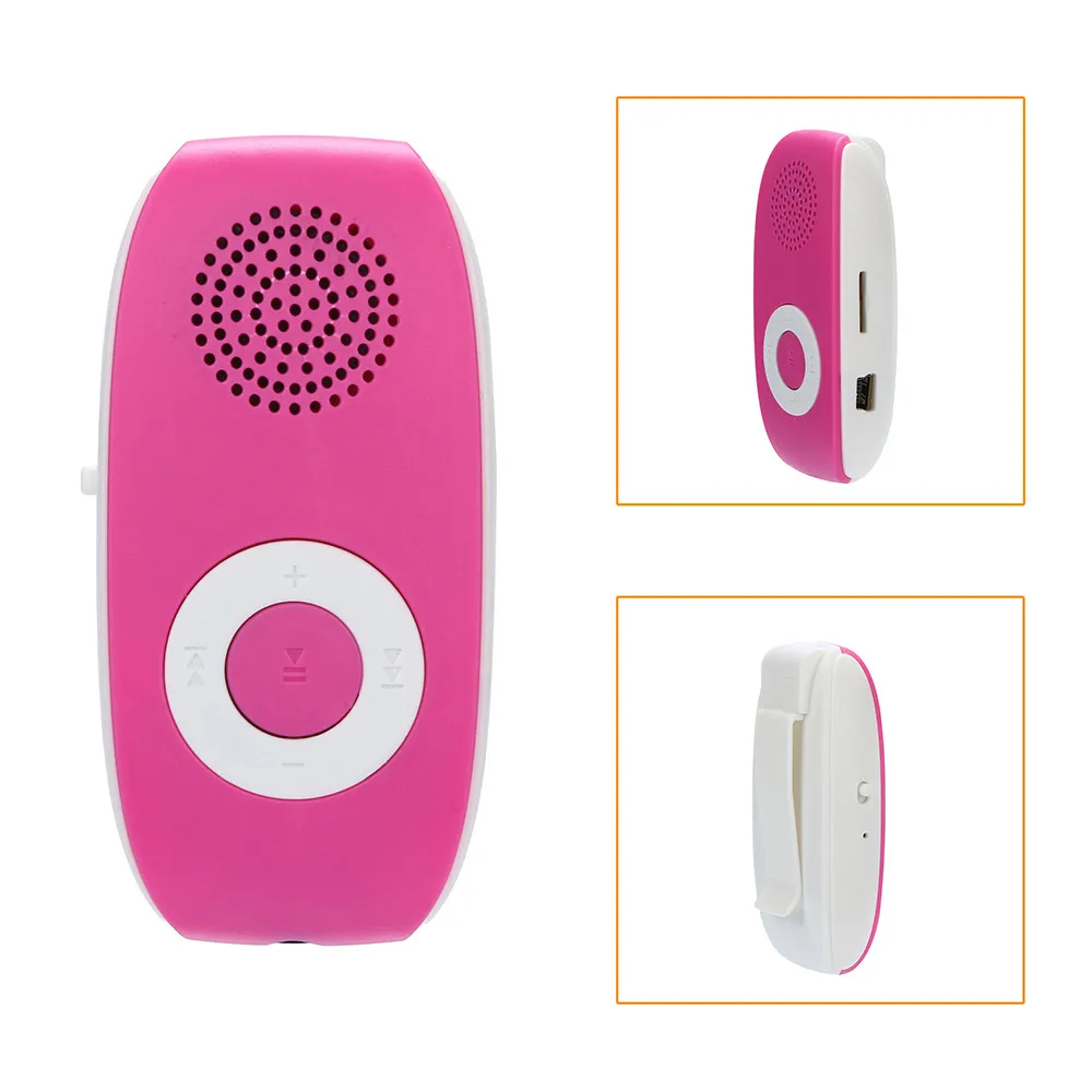Горячий зажим USB mp3-плеер Поддержка SD TF карта 32 Гб Спорт Музыка Медиа встроенный динамик MP3 Музыка Медиа дети аудио музыкальный плеер