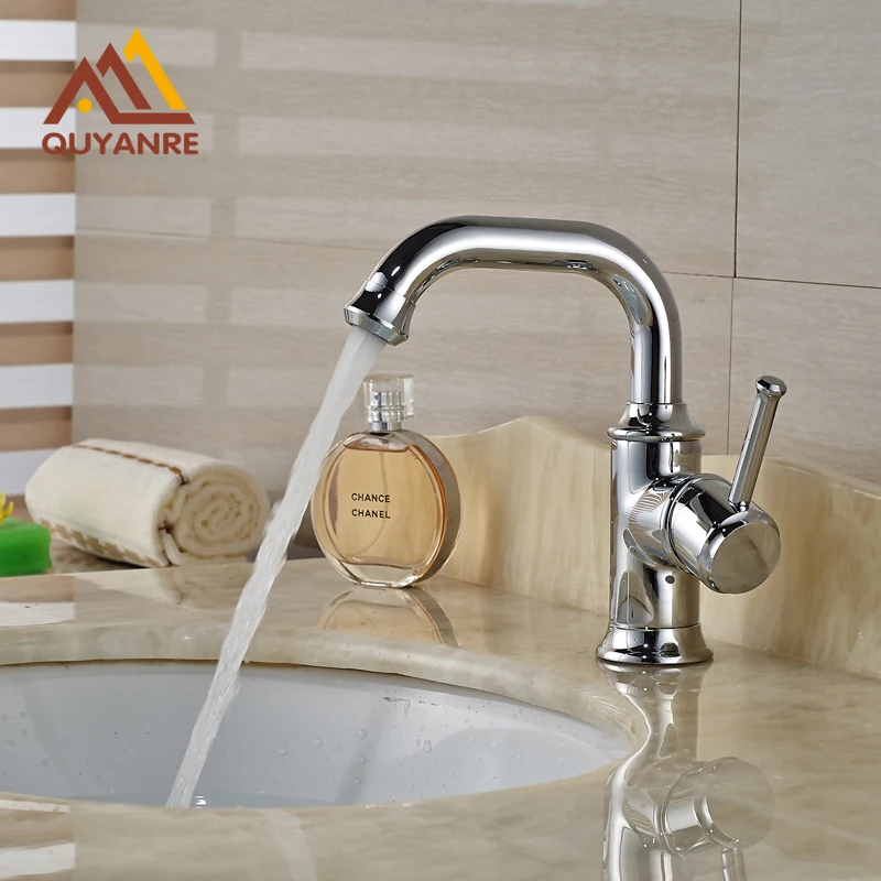 

Free Shipping Hot and Cold Water Washing Basin Faucet Single Lever Deck Mounted Mixer Taps