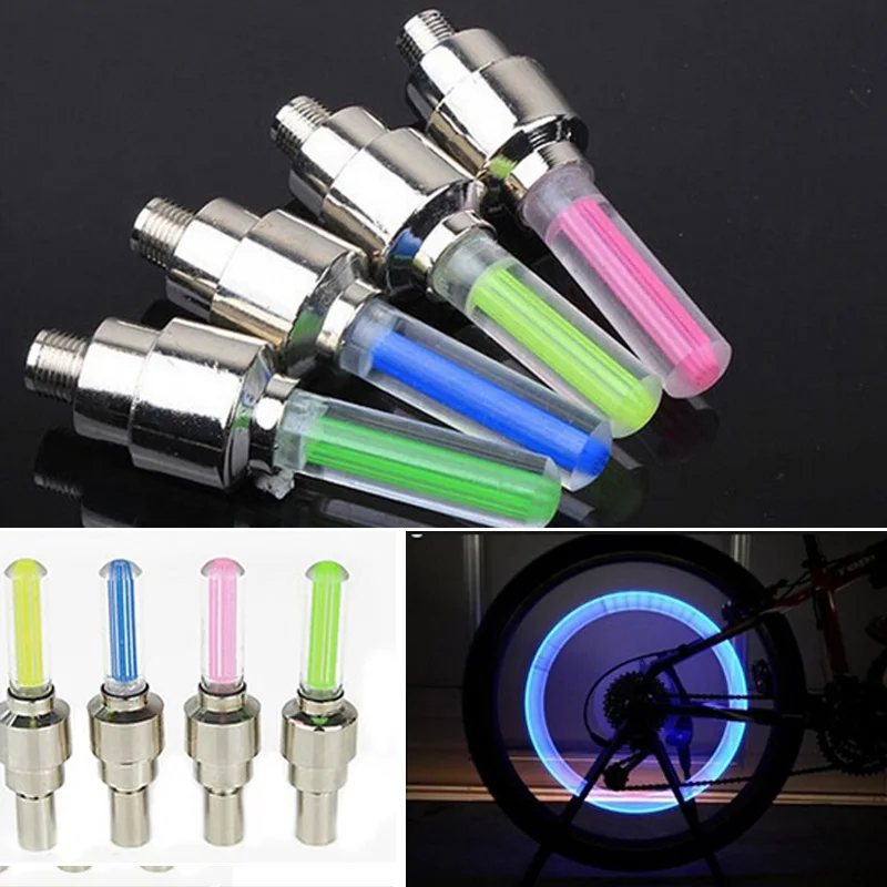 Bike Light Mountain Road Bike Bicycle Lights LED Tyre Tire Valve Caps