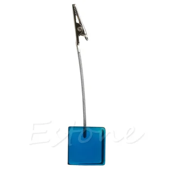 

Cube Wire Place Desk Card Picture Memo Note Photo Table Number Clip Holder 1Pc