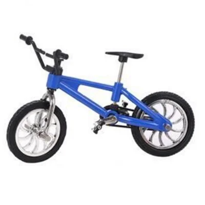 Сплав мини Finger Bikes функциональный BMX детский велосипед+ 2 шт. запасные шины антистресс Развивающие игрушки для детей палец велосипед игры - Цвет: Синий