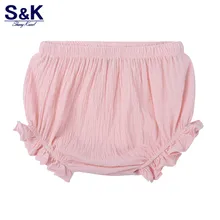 Летние шорты для малышей однотонные повседневные штаны для маленьких девочек с эластичной резинкой на талии милые детские штаны XK-176