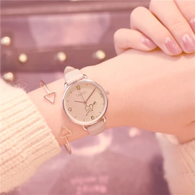 

Big dial couple watches female students Korean version of the simple fashion trend watch Harajuku wind non-mechanical high quali