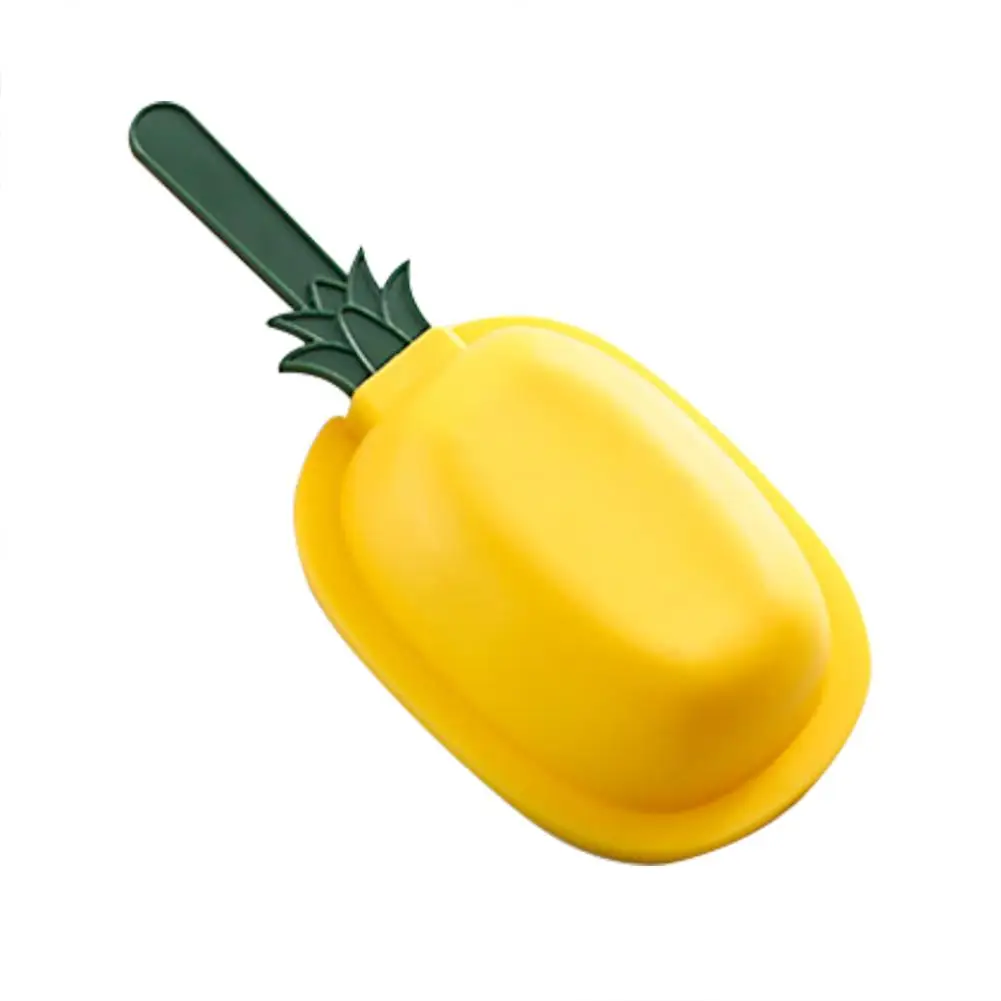 Pineapple Форма для изготовления мороженого DIY Форма для мороженого фруктового льда Форма для изготовления мороженого аксессуары для холодильников для приготовления десертов инструмент с крышкой - Цвет: Pineapple