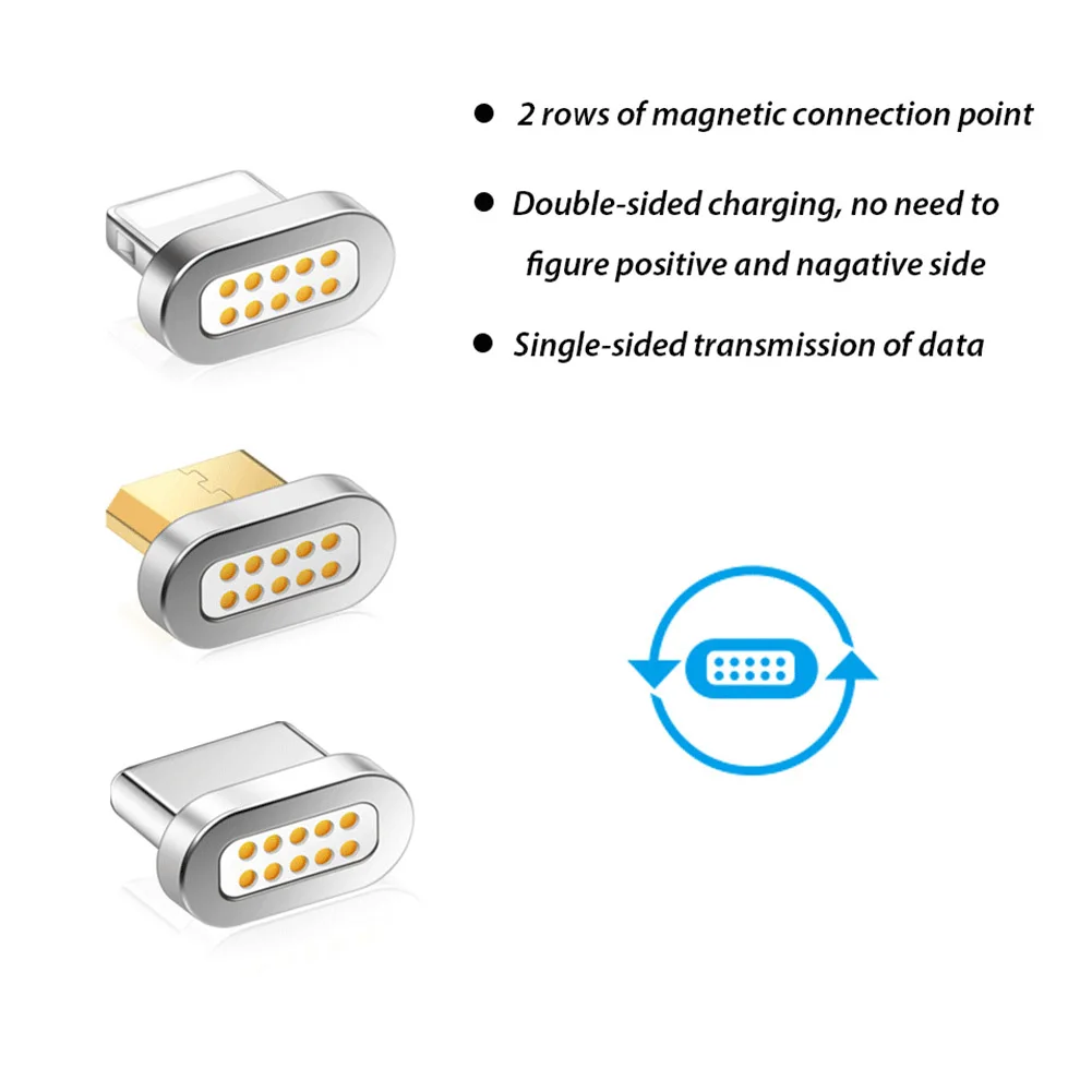 Высокое качество Мини 8 контактов type-C Micro USB Магнитный адаптер Быстрая зарядка Разъем для iPhone Android системы конвертеры поставки