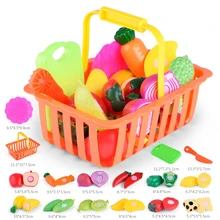 24 шт. дети ролевая игра кухня фрукты растительная пища игрушка резка подарок игрушка