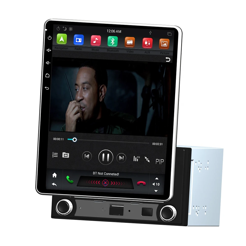 

90° 1080P 1024*768 9.7" PX6 IPS Android 8.1 4GB +32GB Car DVD Player GPS map RDS Radio Wifi Bluetooth 4.2 2 Din for universal