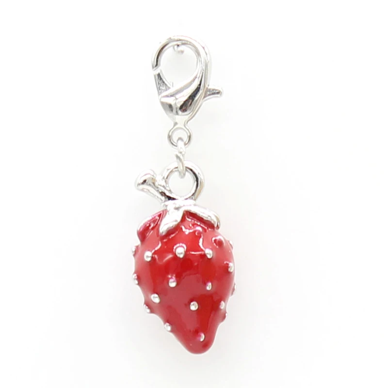 

2016 classic fashion mini wind sweet strawberry lobster clasp pendant