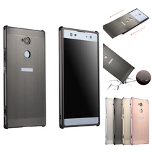 Luxury Shockproof Aluminum Bumper For Sony Xperia XA2 H4133 Case Brushed Metal Hard PC Back Cover For Sony Xperia XA2 Case 5.2'' Luxury Shockproof Aluminum Bumper For Sony Xperia XA2 H4133 Case Brushed Metal Hard PC Back Cover For Sony Xperia XA2 Case 5.2''