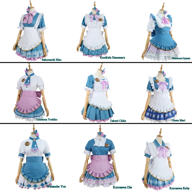 LoveLive Sunshine косплей костюм на День святого Валентина Love Live Косплей милое платье