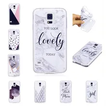 

HEMASOLY Case For Samsung Galaxy S6 Edge Silicone Case Samsung S5 S6 S5 Mini S7 Edge Soft TPU Luxury Letter Marble Pattern Cover