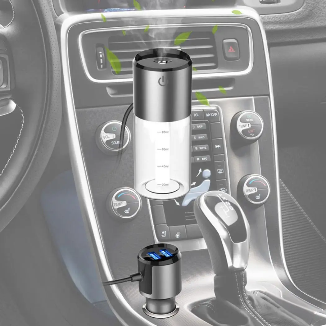 

Car Air Humidifier Aroma Essential Oil Diffuser QC3.0 USB Charger Portable Mini Aromatherapy Sprayer Car Air Purifier Atomizer