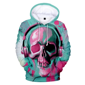 

New Personality Skull 3D Hoodies Men/women Funny Streetwear Harajuku Style Hip Hop Hoodie Pullover Sweatshirts Clothes