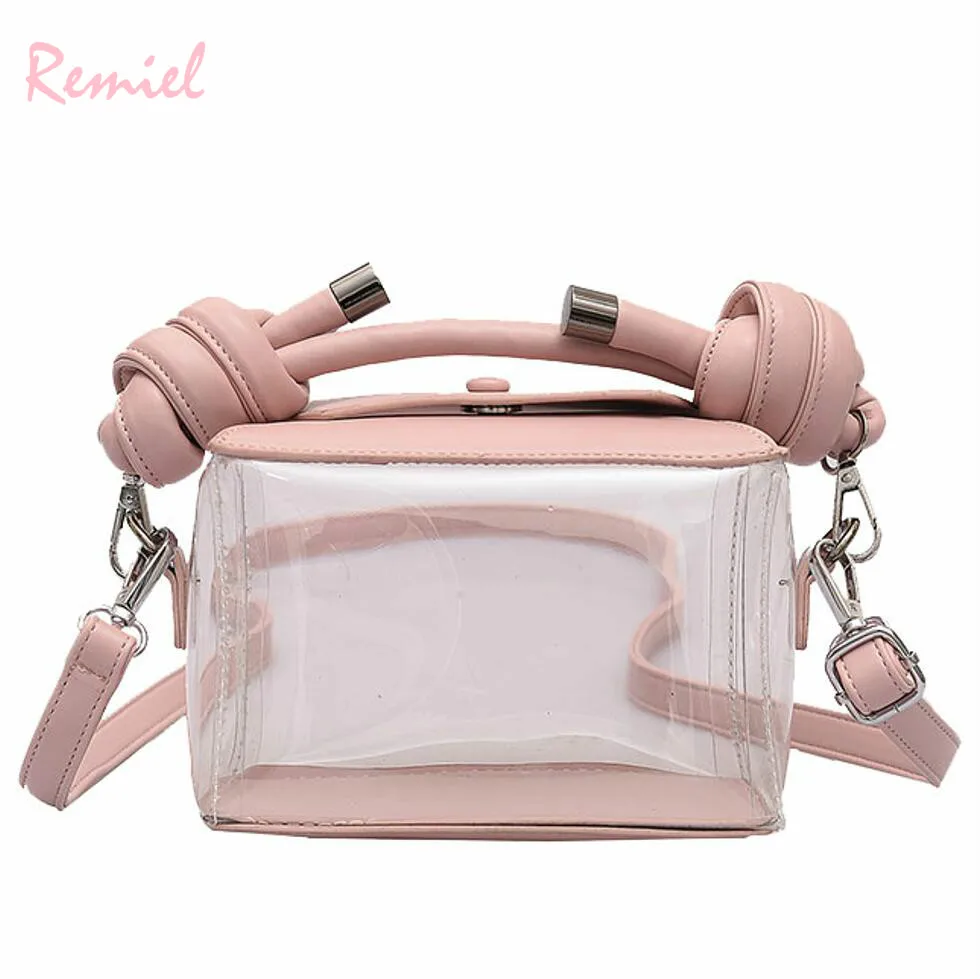 

Transparent Jelly Handbag 2019 Fashion New High Quality PVC Women's Designer Handbag Cute Girl Tote Shoulder Messenger Bag