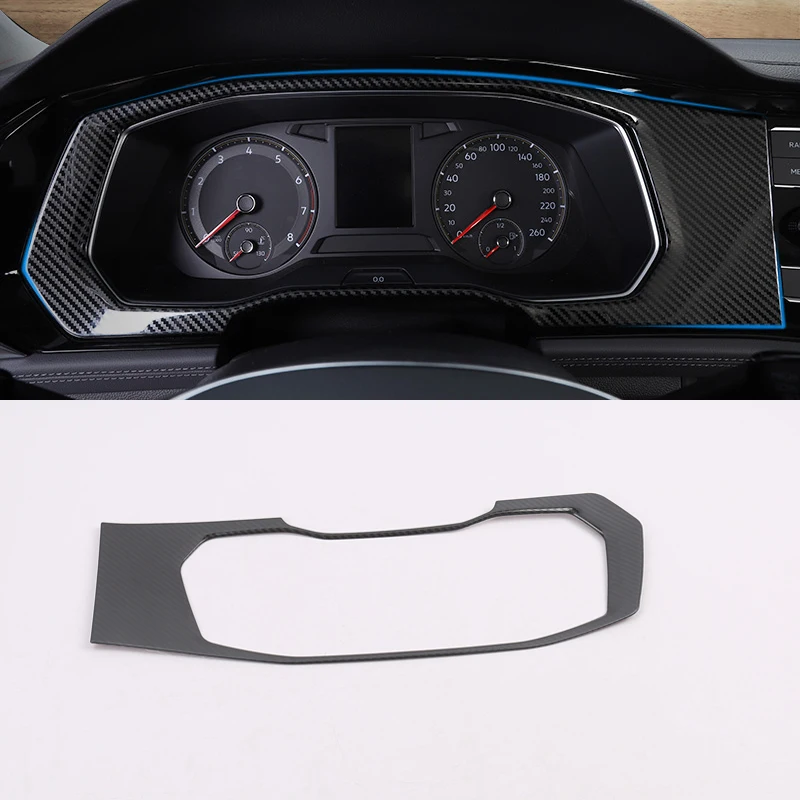

LHD!!! Stainless Steel Car Accessories Dashboard Console Display Cover Frame Decor 1PC for VW Volkswagen Jetta MK7 2019 -2020