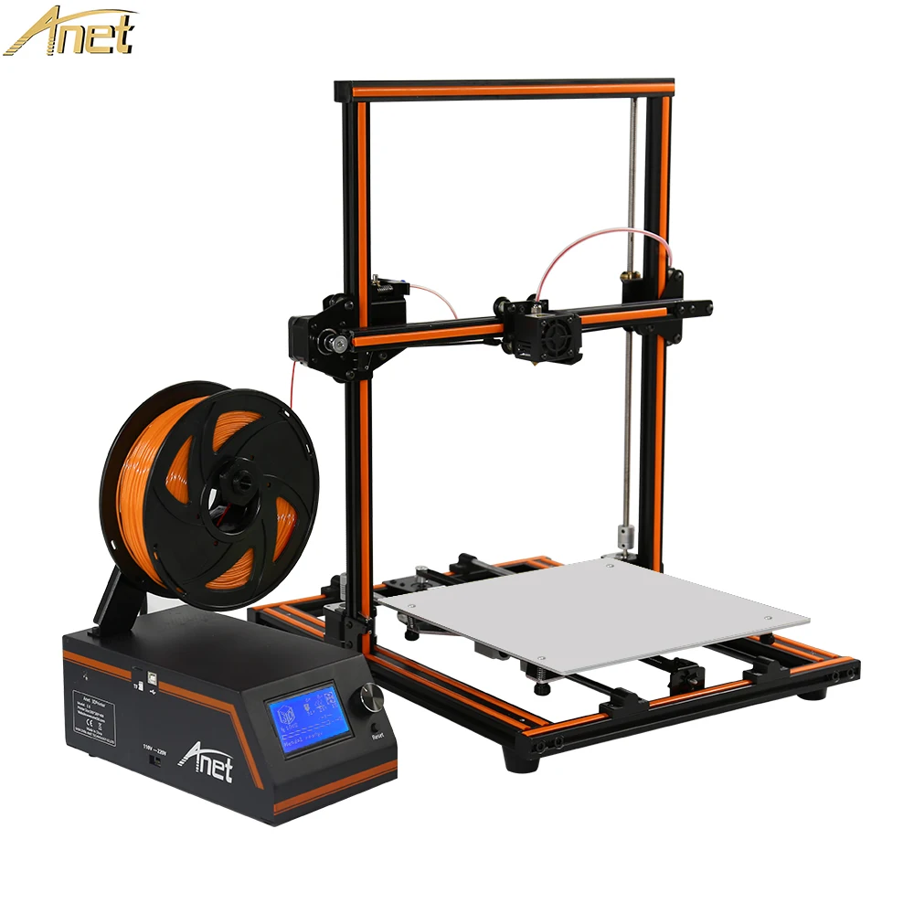 Anet E12 E10 3d принтер DIY Высокоточный 0 4 мм сопло экструдер Reprap Prusa i3 комплект с PLA нитью