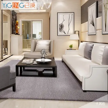 

Pure color wool carpet hotel full carpet large living room coffee table bedroom bedside blanket custom
