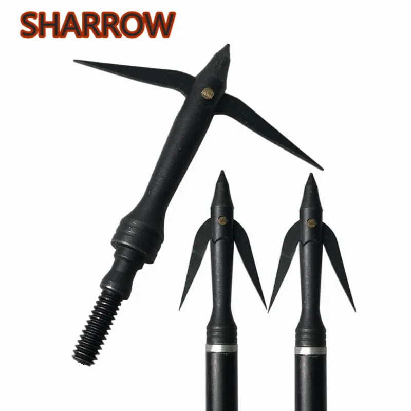 6/12Pcs 162Grain Archery Bow Fishing Arrow Broadhead Alloy Steel Bowfishing Arrowhead Tip Outdoor Camping Hunting Accessories