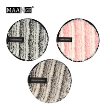 MAANGE puffs, 3 шт., для очистки макияжа, для удаления пуховиков, полотенце для очищения лица, салфетки, плюшевые пуф для макияжа, модные Apr11, Прямая поставка