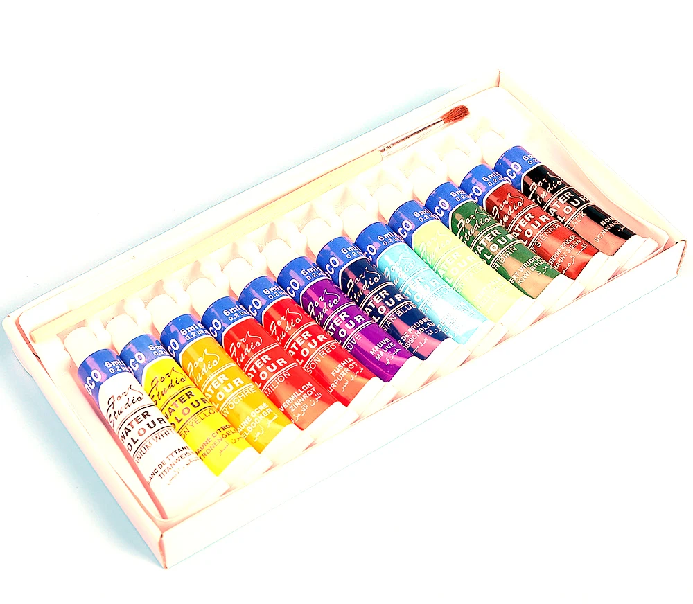 Набор кистей для рисования 6 цветов 12 цветов|paint professional|watercolor paintwatercolor paint set |