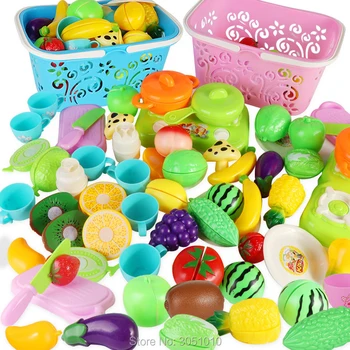 

36Pcs Children Kitchen Pretend Play Toys Cutting Fruit Vegetable Food Miniature Play Educational Toy Safety Children Kitchen Toy