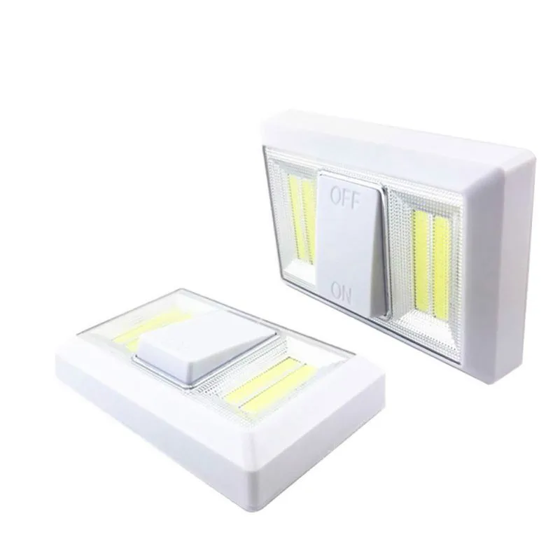 

CHENGYILT COB Switch LED Emergency Lights Closet Wardrobe with Magnets Velcro White Night Light