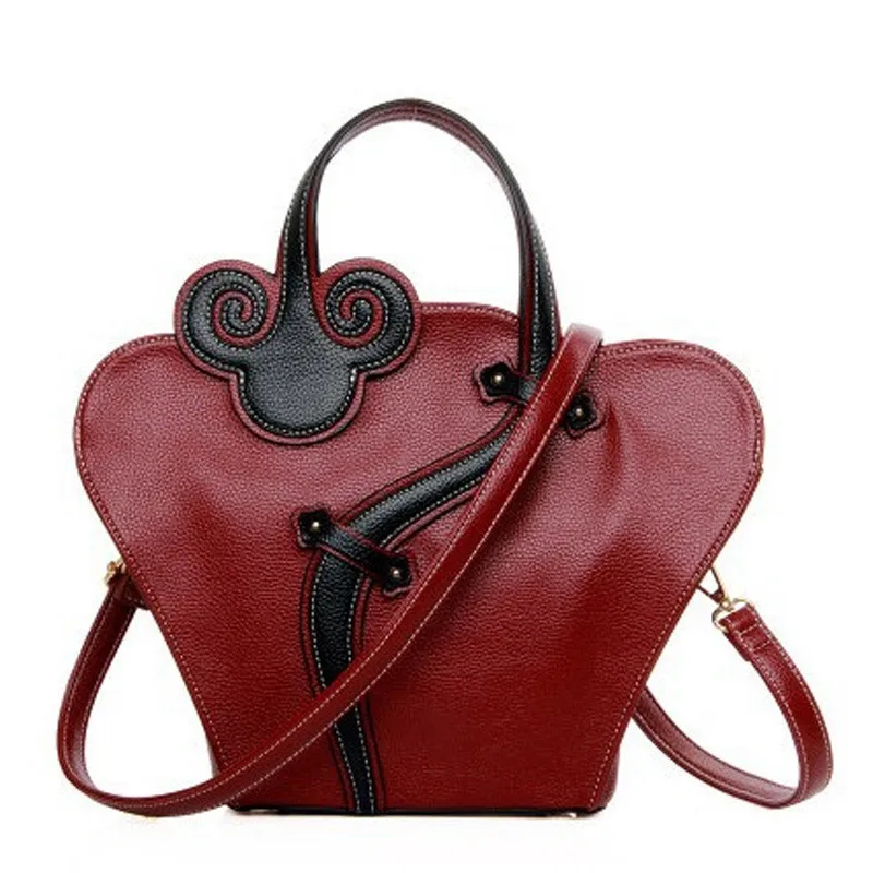 

2017 Women Handbag For Women Bags Leather Handbags Brands Women's Pouch Bolsas National Style Flower Bag Clutch Tote