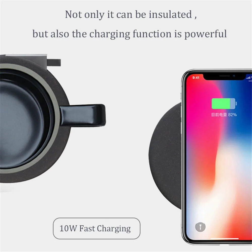 2in1 Fast Q1 10W Wireless Charging pad dock cradle