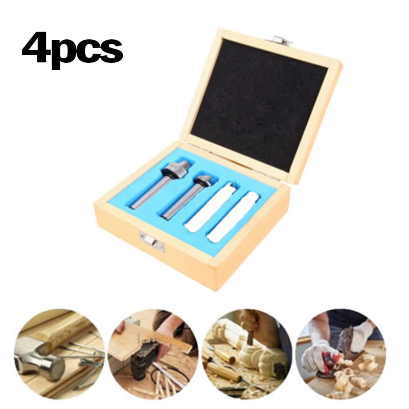 

4PCS/ Set Wood Metal Lathe Tool Live Center Driver Spur Cupped MT2 Arbor W/ Box