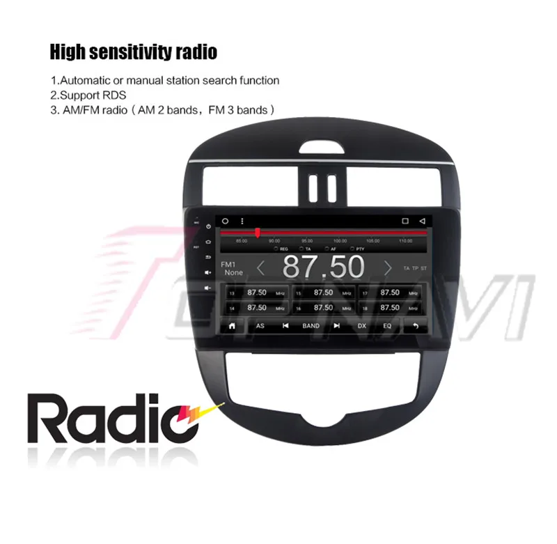 2 din car radio gps navigation android  car audio For Nissan Tiida H 2013