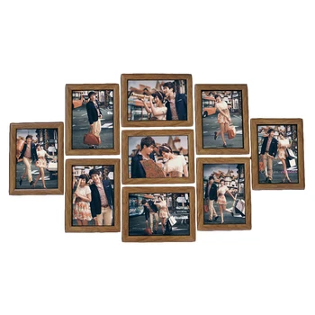 

9Pcs Picture Frames Wall Photo Frame Set 7Inch Creative Wedding Photo Series Family Picture Frame Wall Home Decorations New
